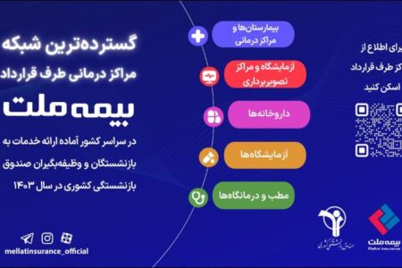 بازنشستگان صندوق بازنشستگی کشوری بخوانند + اینفوگرافی مراکز طرف قرارداد با بیمه ملت