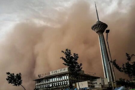 هشدار طوفان و باد شدید در تهران