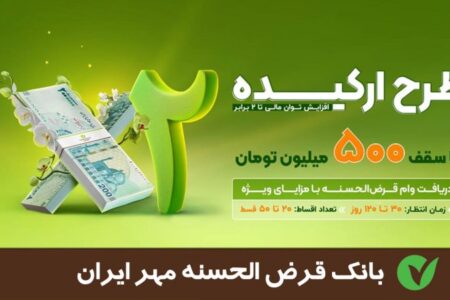 وام ۲۰۰ میلیونی طرح ارکیده بانک مهرایران / با کارمزد صفر درصد بدون ضامن وام بگیرید