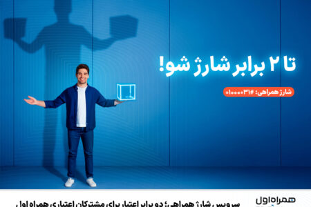 سرویس شارژ همراهی؛ دو برابر اعتبار برای مشترکان اعتباری همراه اول
